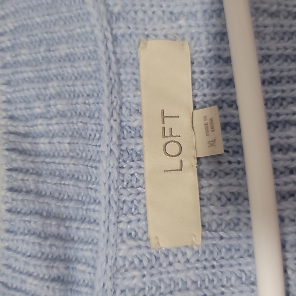 Light Blue Button-Up Sweater - Picture 2 of 3